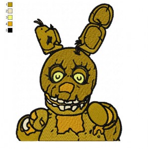 Five Nights Springtrap Embroidery Design
